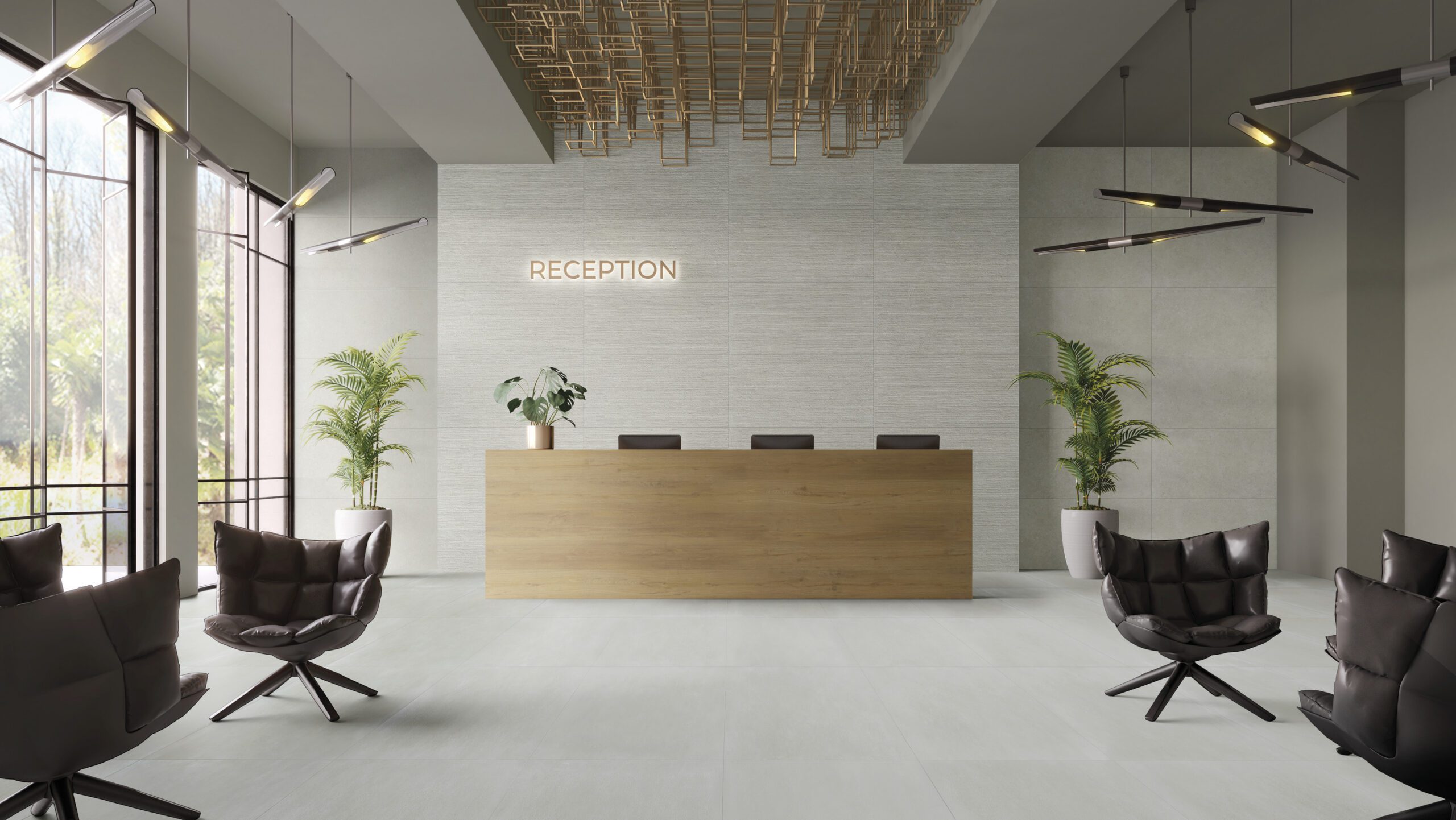 Matte Bodenfliese aus Feinsteinzeug in Steinoptik Arcbx Stone Ice, 60x60 cm, 8,5 mm, Hellgrau, R10 – 2