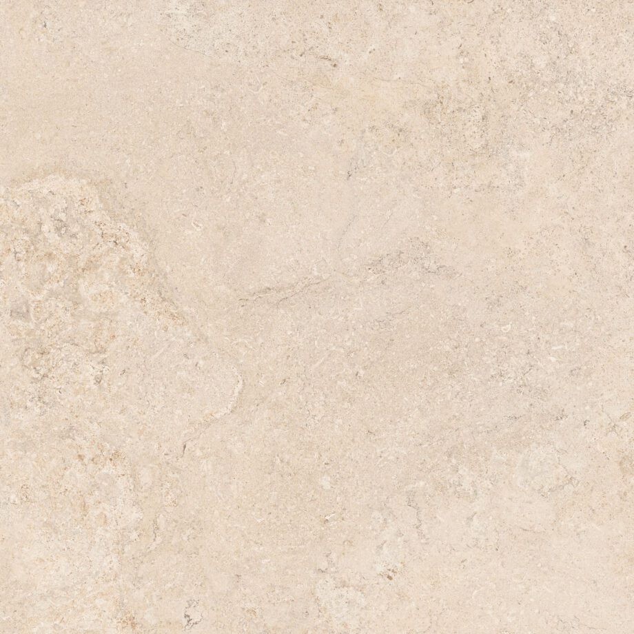 Matte Bodenfliese aus Feinsteinzeug in Steinoptik Tau Dorset Linen, 60x60 cm, 9 mm, Leinenbeige, rektifiziert