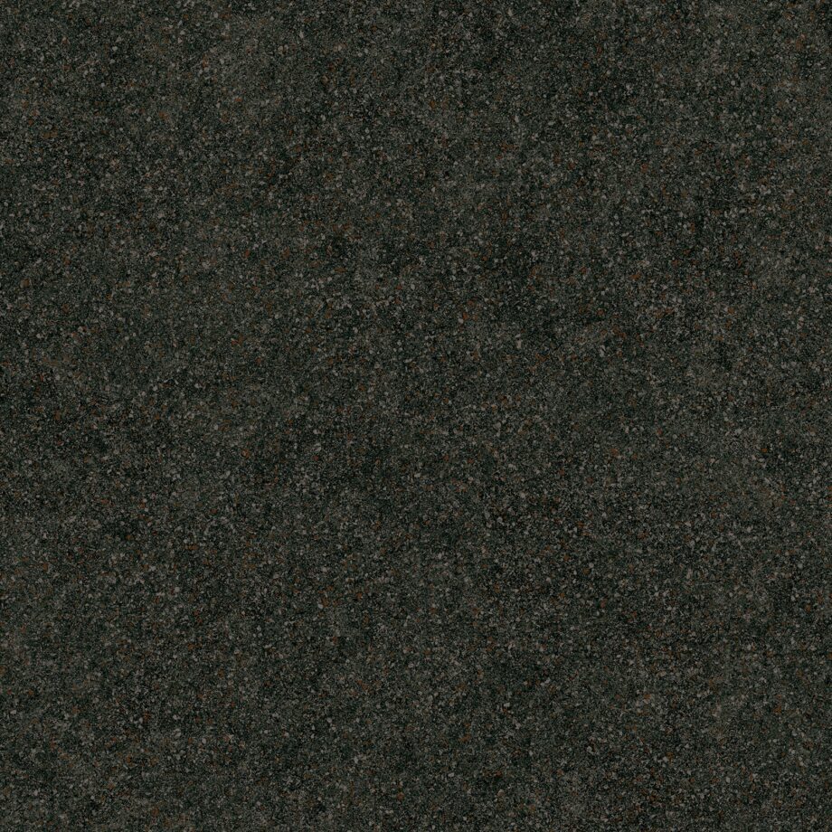 Matte Bodenfliese aus Feinsteinzeug in Terrazzo-Optik Tau Tornares Teide Black, 120x120 cm, 9 mm, Schwarz, rektifiziert