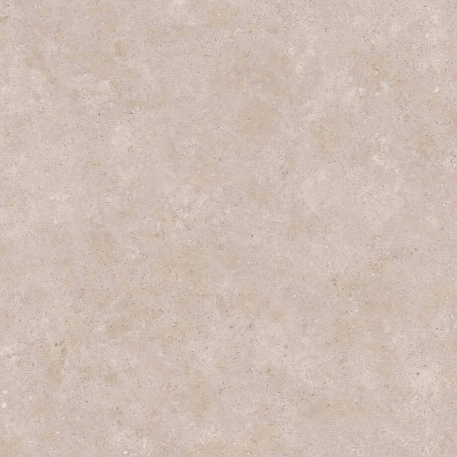 Bodenfliese aus Feinsteinzeug in Steinoptik mit strukturierter Oberfläche Tau Campaspero TXT Pearl, 120x120 cm, 9 mm, Perlgrau, R10, rektifiziert