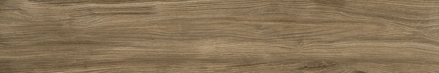 Matte Bodenfliese aus Feinsteinzeug in Holzoptik Tau Loire Coffee, 20x120 cm, 9 mm, Kaffeebraun, rektifiziert