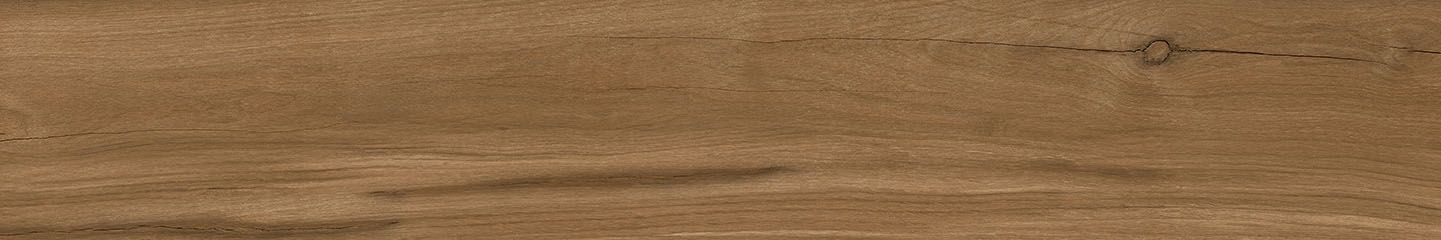 Matte Bodenfliese aus Feinsteinzeug in Holzoptik Tau Loire Umber, 20x120 cm, 9 mm, Umbra, rektifiziert