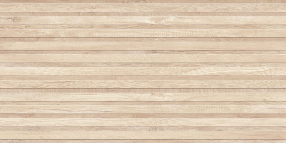 017.250.0165.13703-1 Wandfliese aus Feinsteinzeug in Holzoptik mit Relief Tau Eternal Haya, 60x120 cm, Buche, rektifiziert