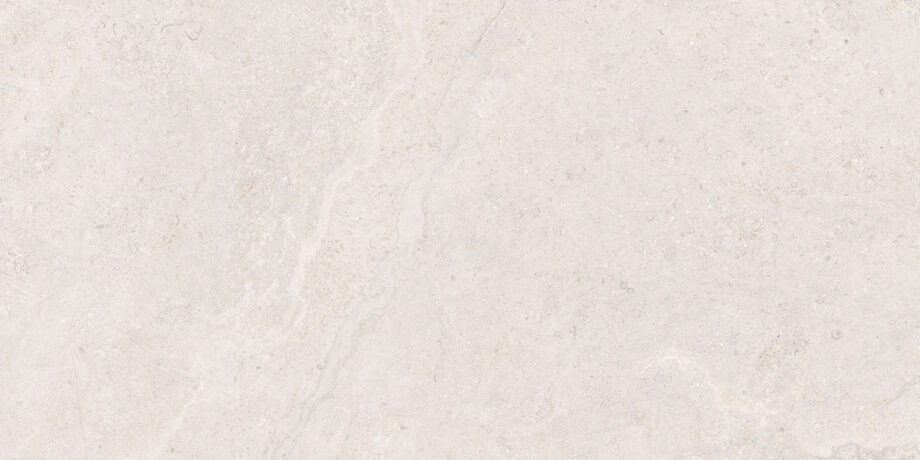 017.250.0108.15205-1 Matte Bodenfliese aus Feinsteinzeug in Steinoptik Tau Dorset White, 60x120 cm, Weiß, rektifiziert