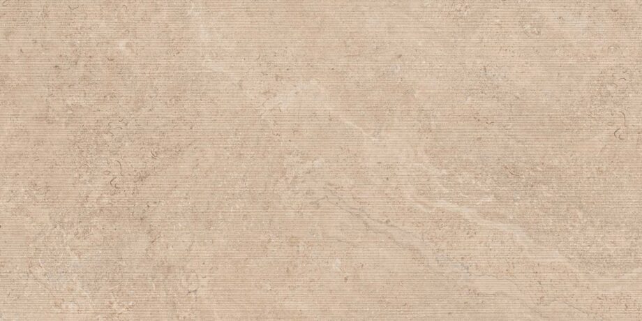 017.250.0119.15769-1 Wandfliese aus Feinsteinzeug in Steinoptik mit Relief Tau Dorset Sand Relief, 60x120 cm, Sandbeige, rektifiziert
