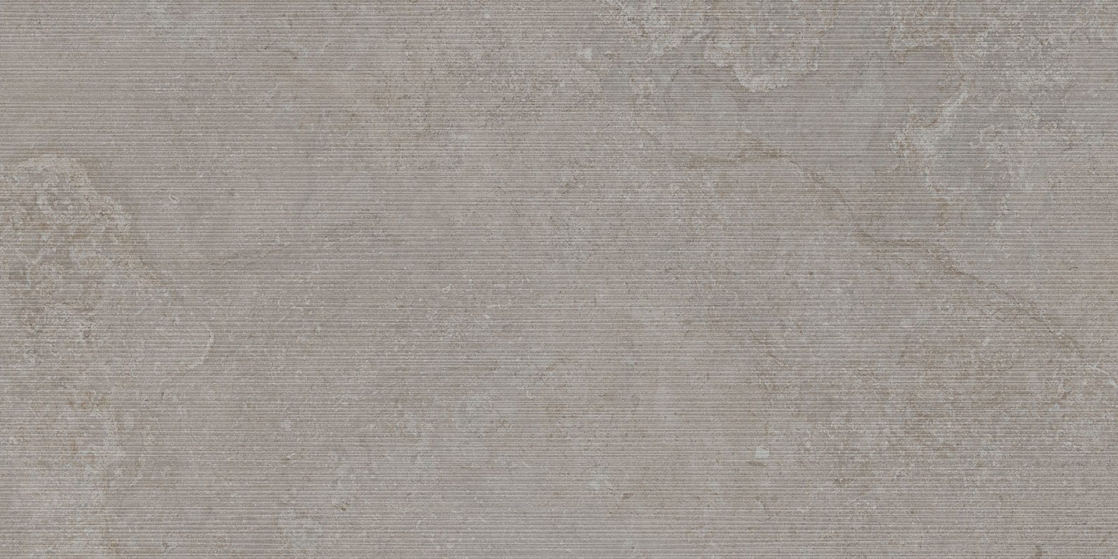 Wandfliese aus Feinsteinzeug in Steinoptik mit Relief Tau Dorset Silver Relief, 60x120 cm, Silbergrau, rektifiziert