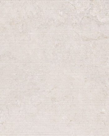 Wandfliese aus Feinsteinzeug in Steinoptik mit Relief Tau Dorset White Relief, 60x120 cm, Weiß, rektifiziert
