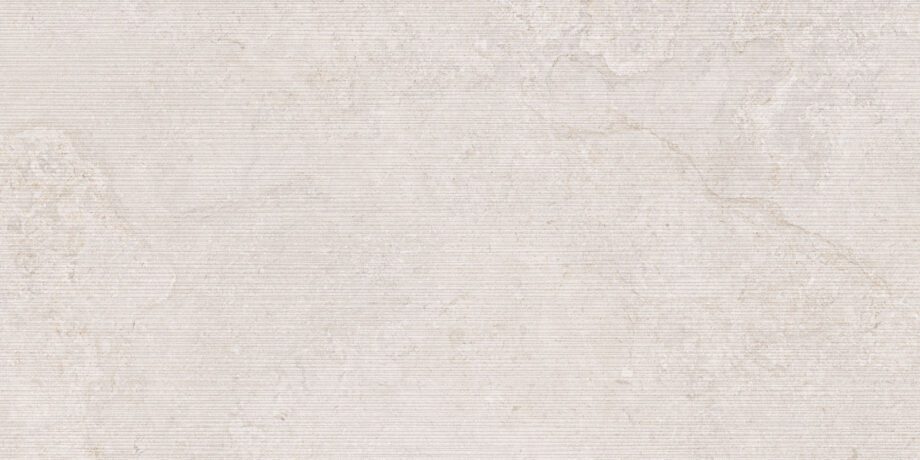 017.250.0108.15769-1 Wandfliese aus Feinsteinzeug in Steinoptik mit Relief Tau Dorset White Relief, 60x120 cm, Weiß, rektifiziert