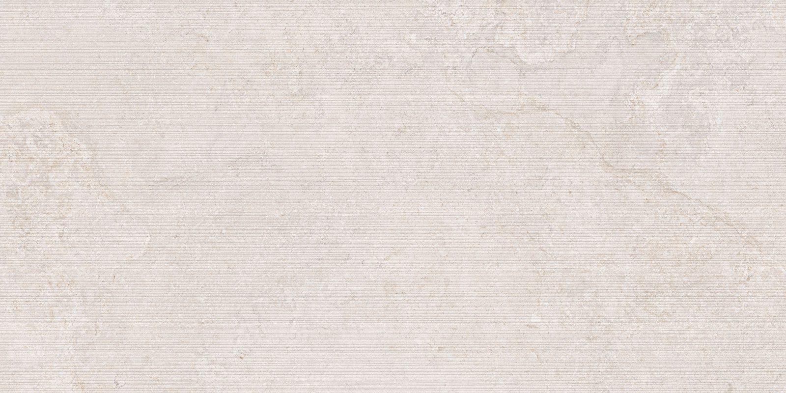 Wandfliese aus Feinsteinzeug in Steinoptik mit Relief Tau Dorset White Relief, 60x120 cm, Weiß, rektifiziert