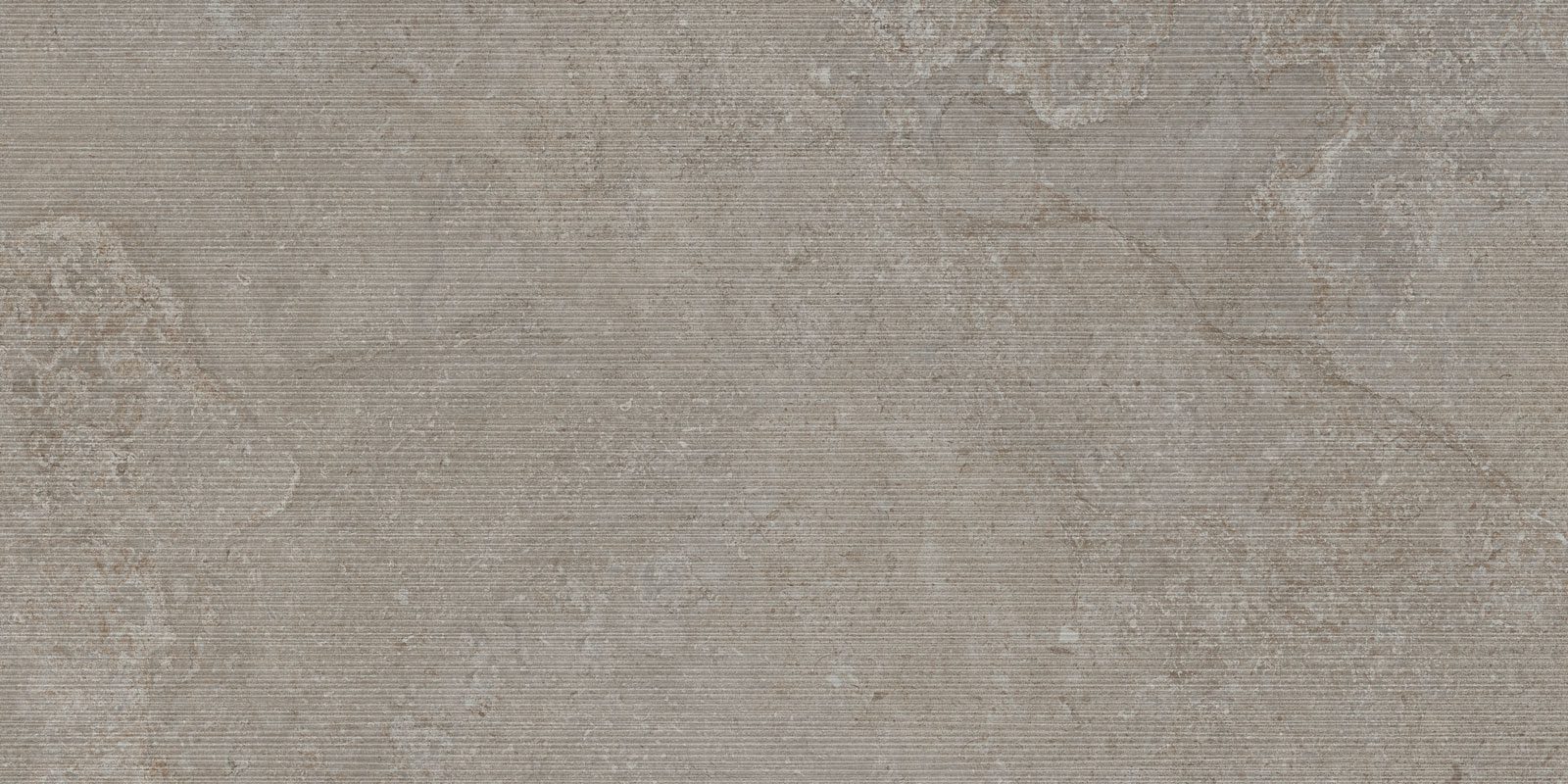 Wandfliese aus Feinsteinzeug in Steinoptik mit Relief Tau Dorset Greige Relief, 60x120 cm, Greige, rektifiziert