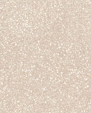 Matte Bodenfliese aus Feinsteinzeug in Terrazzo-Optik Tau Portobello Sand, 60x120 cm, Sandbeige, R10, rektifiziert
