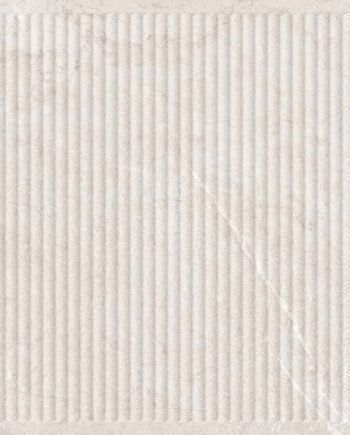 Feinsteinzeug-Wandfliese in Steinoptik mit Relief Tau Lithos Relief White, 60x120 cm, Weiß, R10, rektifiziert