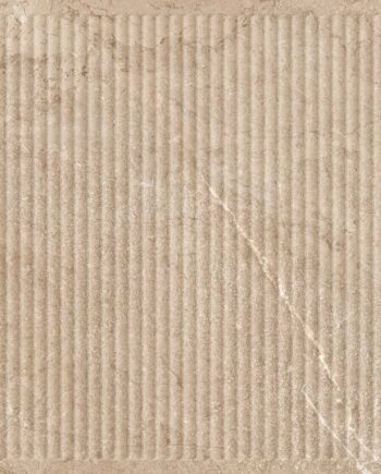 Feinsteinzeug-Wandfliese in Steinoptik mit Relief Tau Lithos Relief Sand, 60x120 cm, Sandbeige, R10, rektifiziert