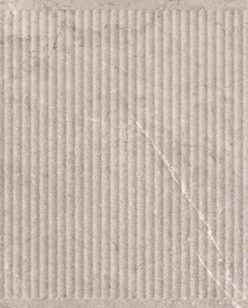 Feinsteinzeug-Wandfliese in Steinoptik mit Relief Tau Lithos Relief Pearl, 60x120 cm, Perlgrau, R10, rektifiziert