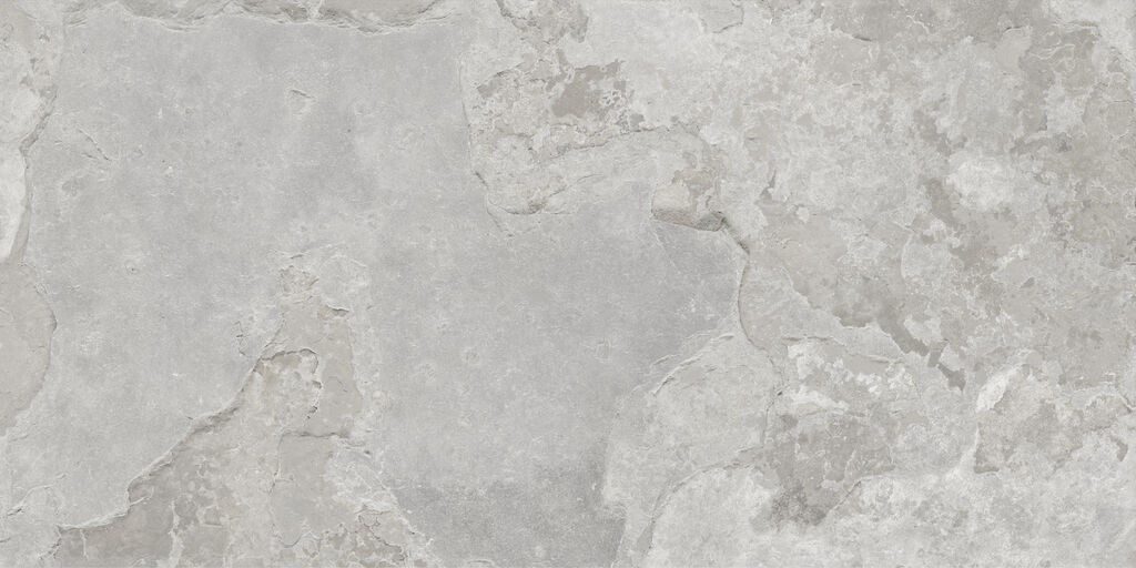 Strukturierte Bodenfliese aus Feinsteinzeug in Steinoptik Arven Almond, 60x120 cm, 9 mm, Mandelbeige, R10