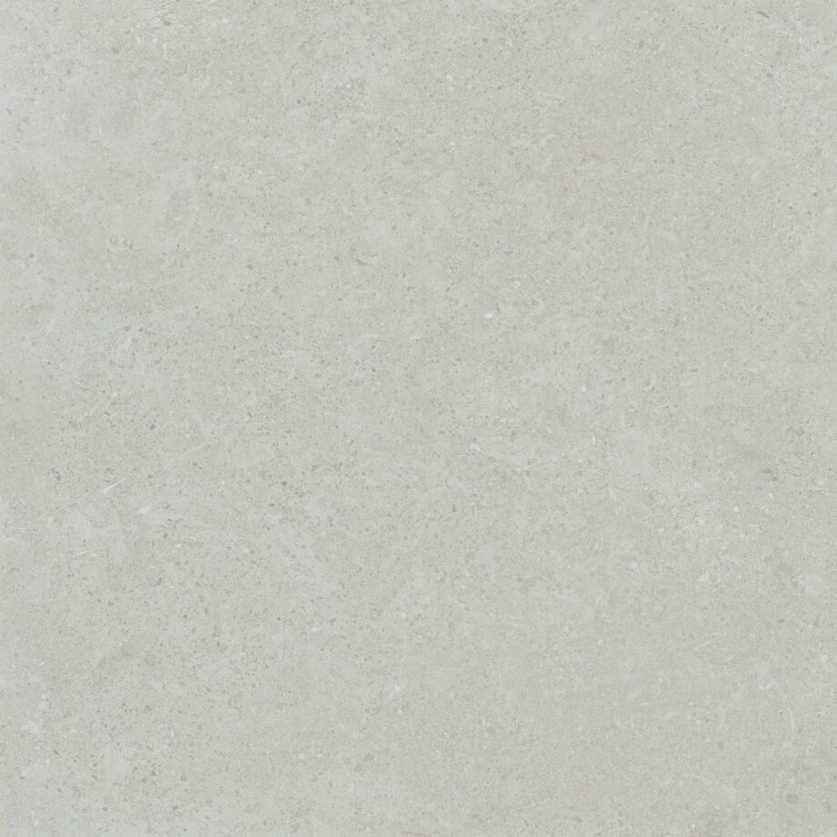 Matte Bodenfliese aus Feinsteinzeug in Steinoptik Arcbx Stone Ivory, 60x60 cm, 8,5 mm, Elfenbein, R10