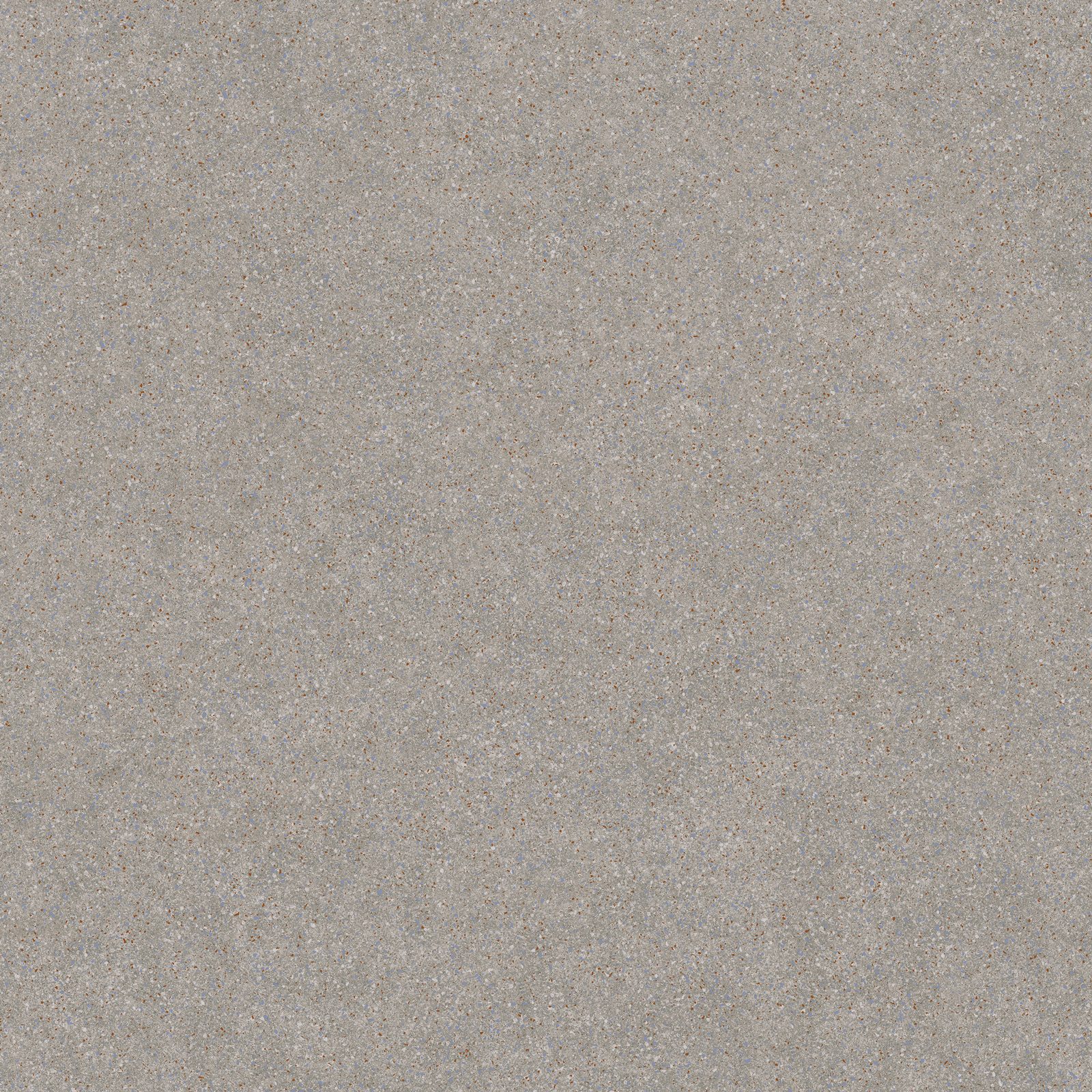 Matte Bodenfliese aus Feinsteinzeug in Terrazzo-Optik Tau Tornares Teide Gray, 90x90 cm, Grau, rektifiziert