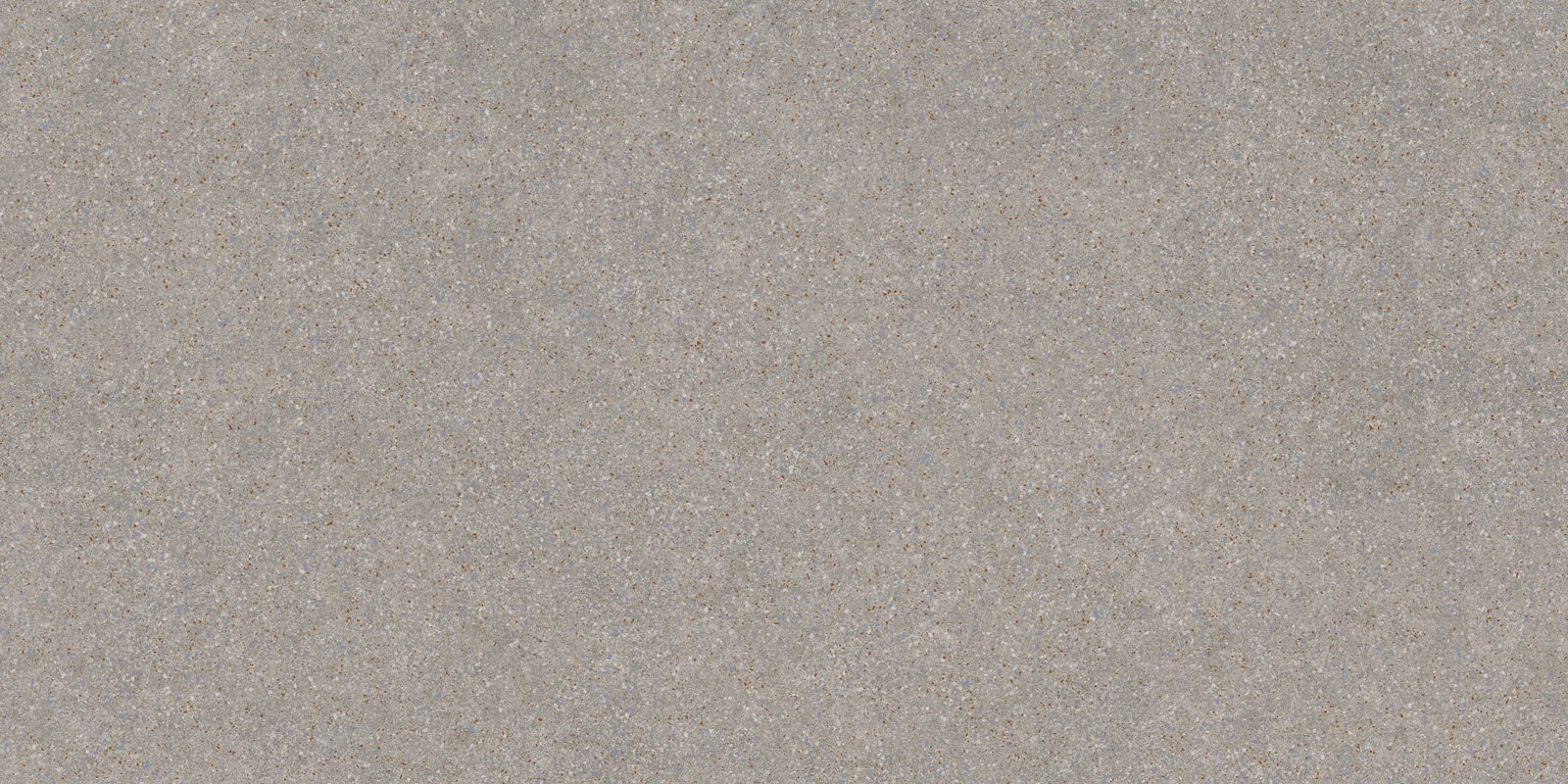 Matte Bodenfliese aus Feinsteinzeug in Terrazzo-Optik Tau Tornares Teide Gray, 60x120 cm, 10,5 mm, Grau, rektifiziert