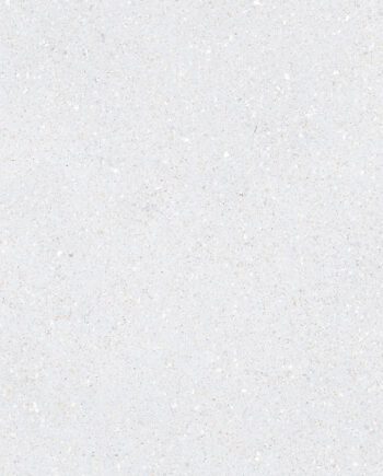Matte Bodenfliese aus Feinsteinzeug in Terrazzo-Optik Tau Sassy White, 60x120 cm, 10,5 mm, Weiß, R10, rektifiziert