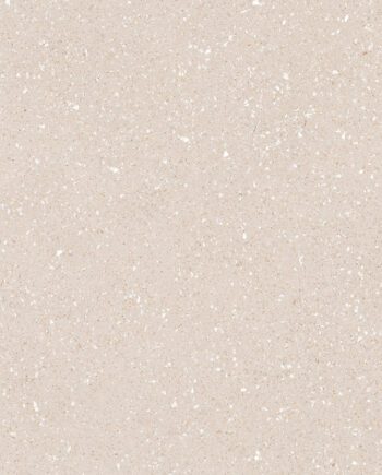 Matte Bodenfliese aus Feinsteinzeug in Terrazzo-Optik Tau Sassy Cream, 60x120 cm, 10,5 mm, Creme, R10, rektifiziert
