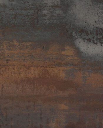Bodenfliese aus Feinsteinzeug in Cortenstahl-Optik Tau Corten A, 60x120 cm, 10,5 mm, Rostbraun, rektifiziert