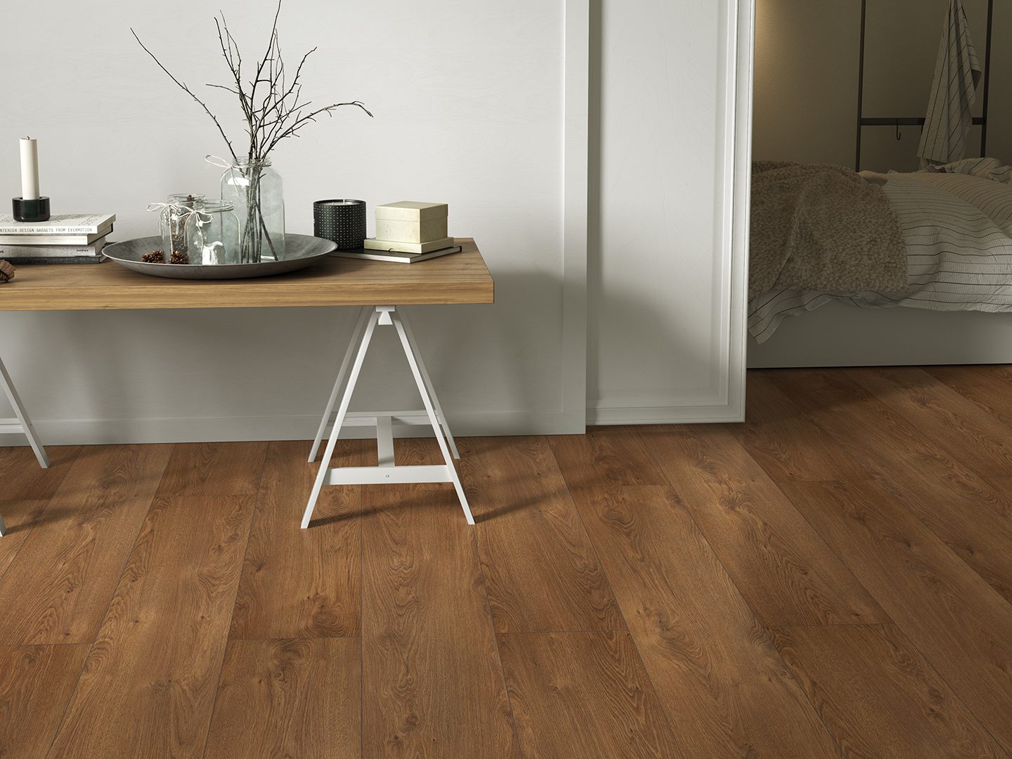 Wasserfester Laminatboden Eiche Lancaster, 8 mm, 32/AC4 – 4