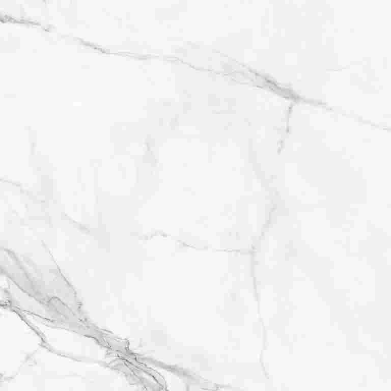 Matte Bodenfliese aus Feinsteinzeug in Marmoroptik Freya White, 60x60 cm, 9 mm, Weiß