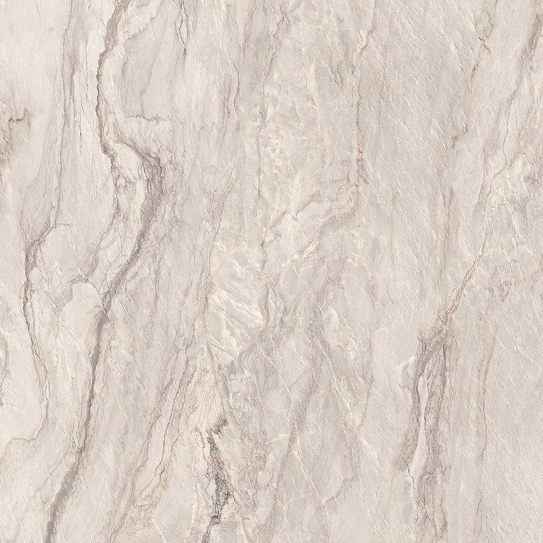 Matte Bodenfliese aus Feinsteinzeug in Steinoptik Velluto Grey, 120x120 cm, 8 mm, Grau, R9