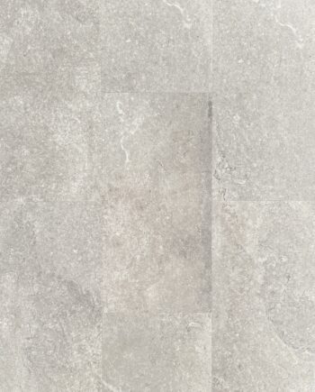 Wasserfeste SPC-Vinylfliese Grey Sandstone, 30,5x61 cm, 5,5 mm, mit integrierter Trittschalldämmung