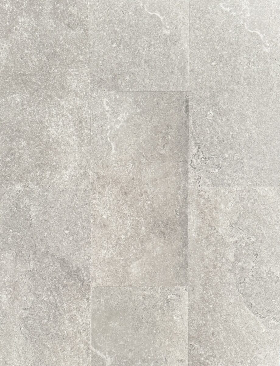 186020-1 Wasserfeste SPC-Vinylfliese Grey Sandstone, 30,5x61 cm, 5,5 mm, mit integrierter Trittschalldämmung
