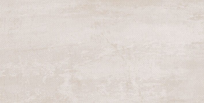 Keramik-Wandfliese in Metalloptik mit Relief Tau Corten Wall Orne Ivory, 30x60 cm, Elfenbein, rektifiziert