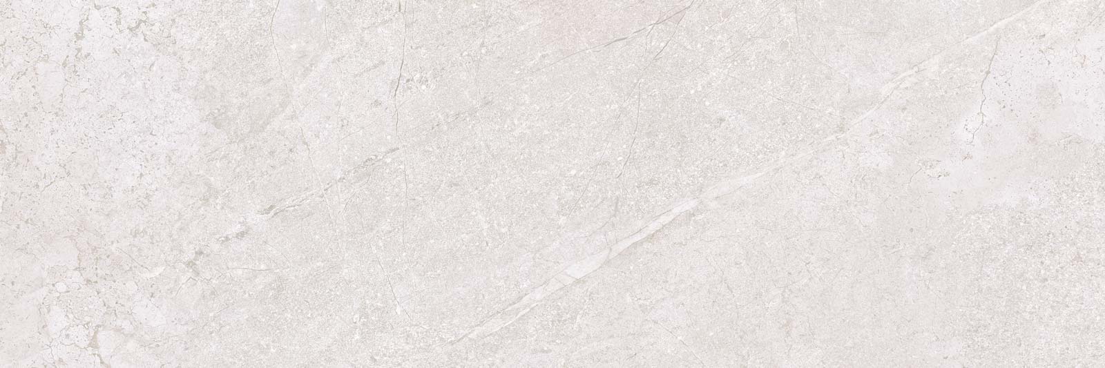 Matte Keramik-Wandfliese in Steinoptik Tau Lithos Wall Pearl, 30x90 cm, 8,7 mm, Perlgrau, rektifiziert
