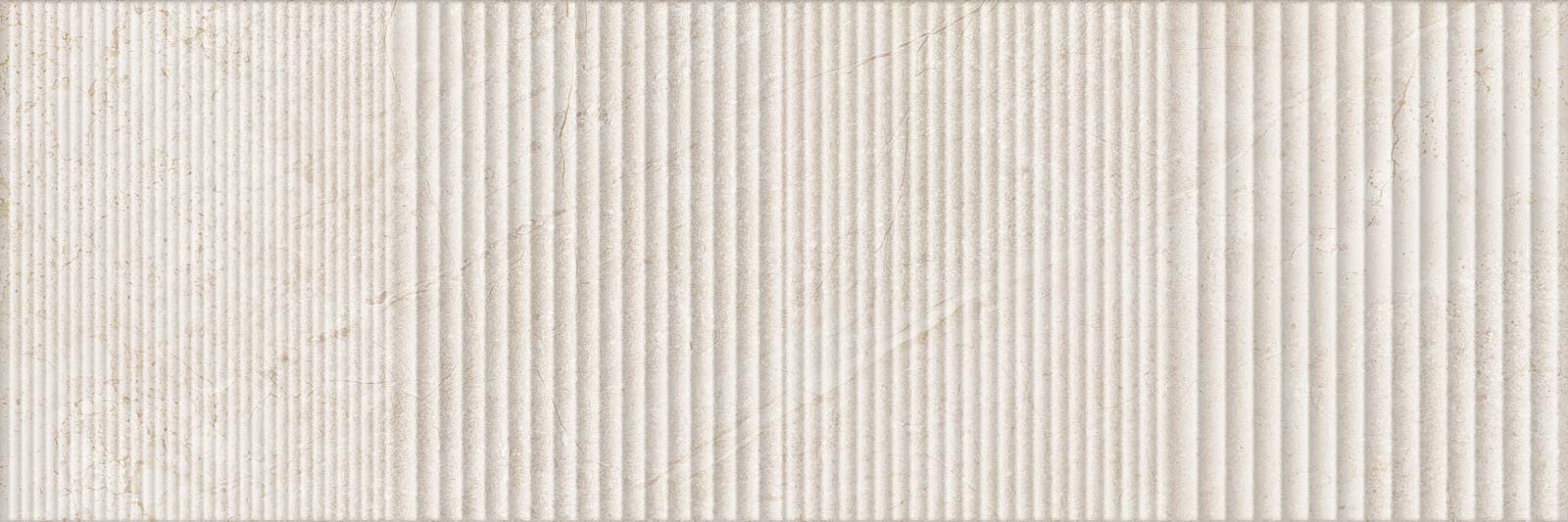 Keramik-Wandfliese in Steinoptik mit Relief Tau Lithos Wall Relief Linen, 30x90 cm, 8,7 mm, Leinenbeige, rektifiziert