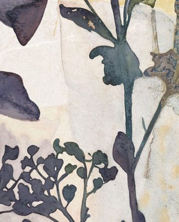 Dreiteiliges Dekor-Wandbild aus Keramik Tau Lithos Wall Poppy, 90x90 cm, mehrfarbig