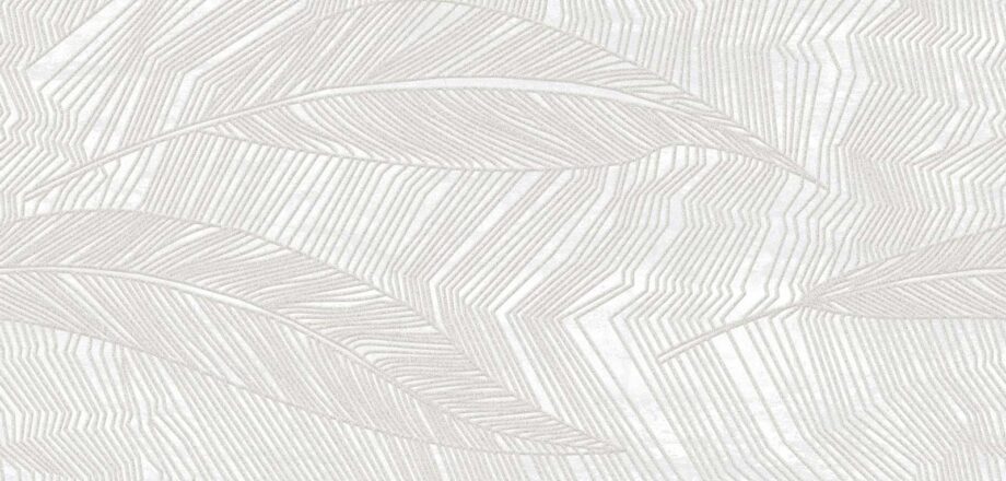 Dekor-Wandfliese aus Keramik in Metalloptik Tau Corten Wall Decor White, 30x60 cm, Weiß