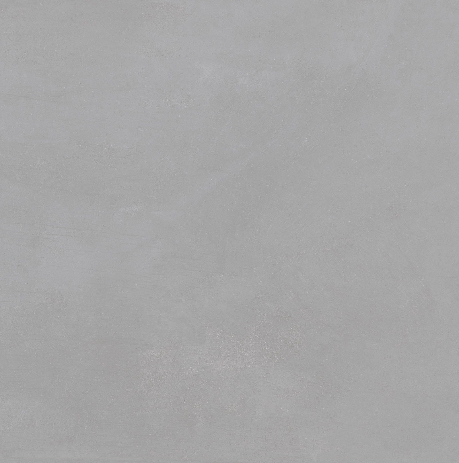 Matte Bodenfliese aus Feinsteinzeug in Betonoptik Tau Lema Silver, 90x90 cm, Silbergrau, R10, rektifiziert