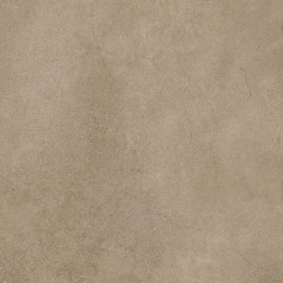 035.090.0408.04400-1 Matte Bodenfliese aus Feinsteinzeug in Betonoptik Tau Integra Greige, 90x90 cm, Greige, R10, rektifiziert