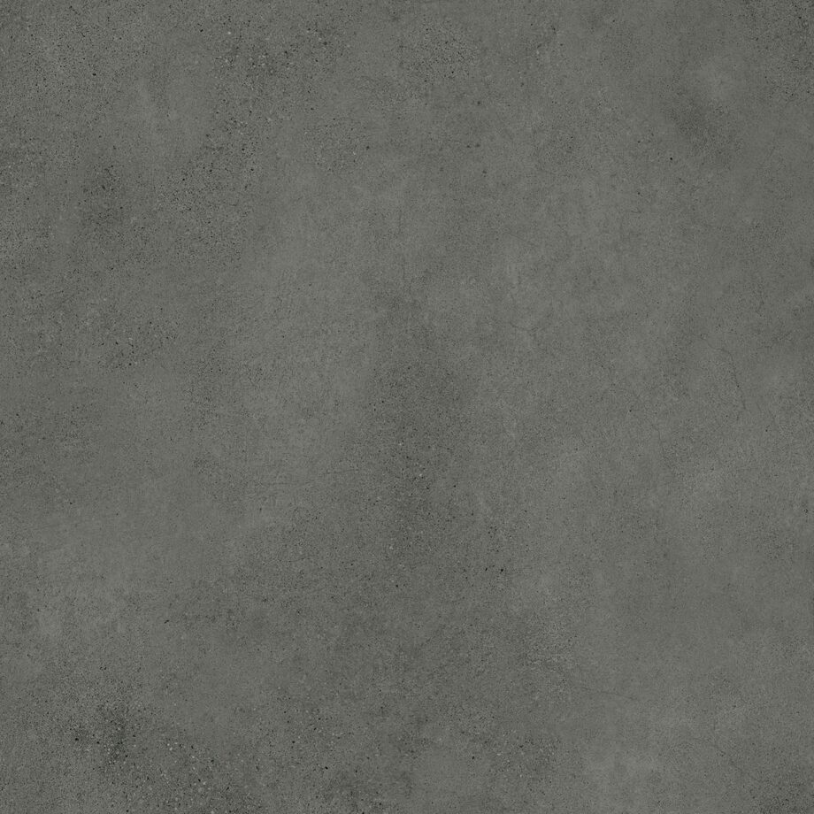 035.120.0294.04400-1 Matte Bodenfliese aus Feinsteinzeug in Betonoptik Tau Integra Graphite, 120x120 cm, 9 mm, Graphitgrau, R10, rektifiziert
