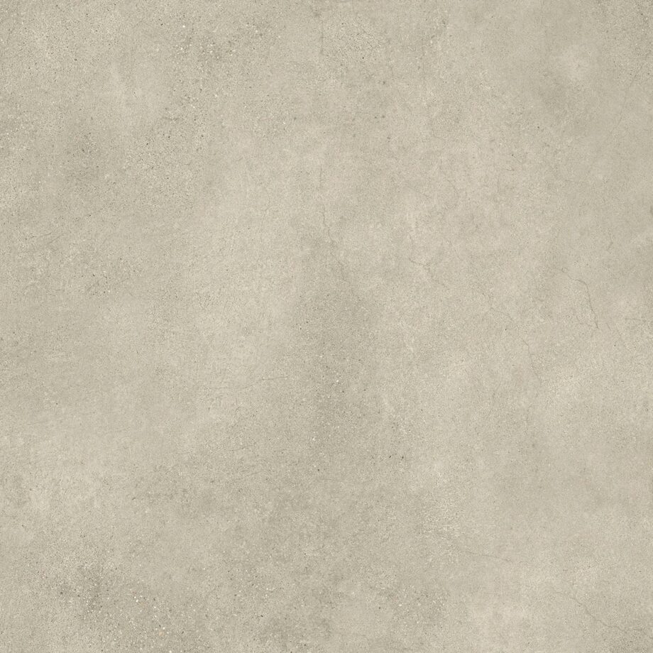 035.120.0408.04400-1 Matte Bodenfliese aus Feinsteinzeug in Betonoptik Tau Integra Greige, 120x120 cm, 9 mm, Greige, R10, rektifiziert