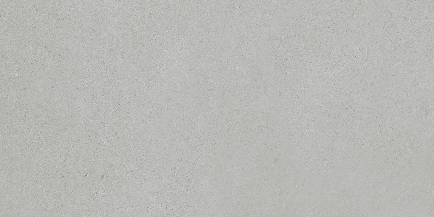 Matte Bodenfliese aus Feinsteinzeug in Betonoptik Tau Integra Silver, 30x60 cm, 9 mm, Silbergrau, R10, rektifiziert