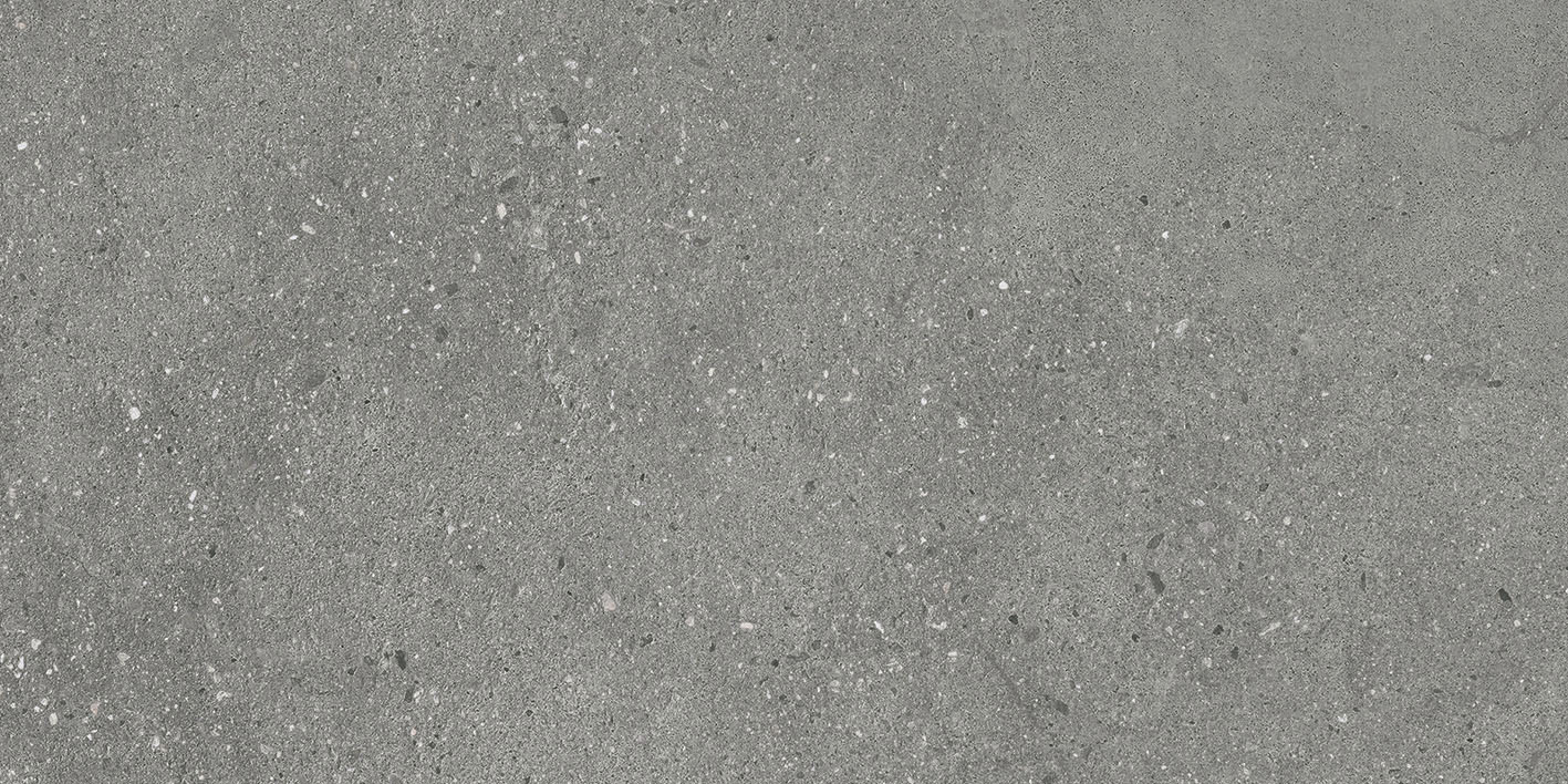 Matte Bodenfliese aus Feinsteinzeug in Betonoptik Tau Integra Gray, 30x60 cm, 9 mm, Grau, R10, rektifiziert