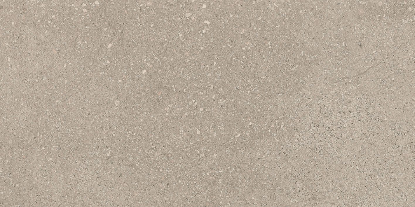 Matte Bodenfliese aus Feinsteinzeug in Betonoptik Tau Integra Greige, 30x60 cm, 9 mm, Greige, R10, rektifiziert