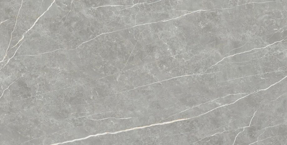 035.505.0368.09213-1 Matte Bodenfliese aus Feinsteinzeug in Marmoroptik Tau Elite Gray, 90x180 cm, 11 mm, Grau, R10, rektifiziert