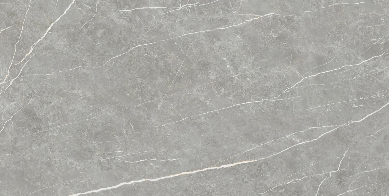 Matte Bodenfliese aus Feinsteinzeug in Marmoroptik Tau Elite Gray, 90x180 cm, 11 mm, Grau, R10, rektifiziert