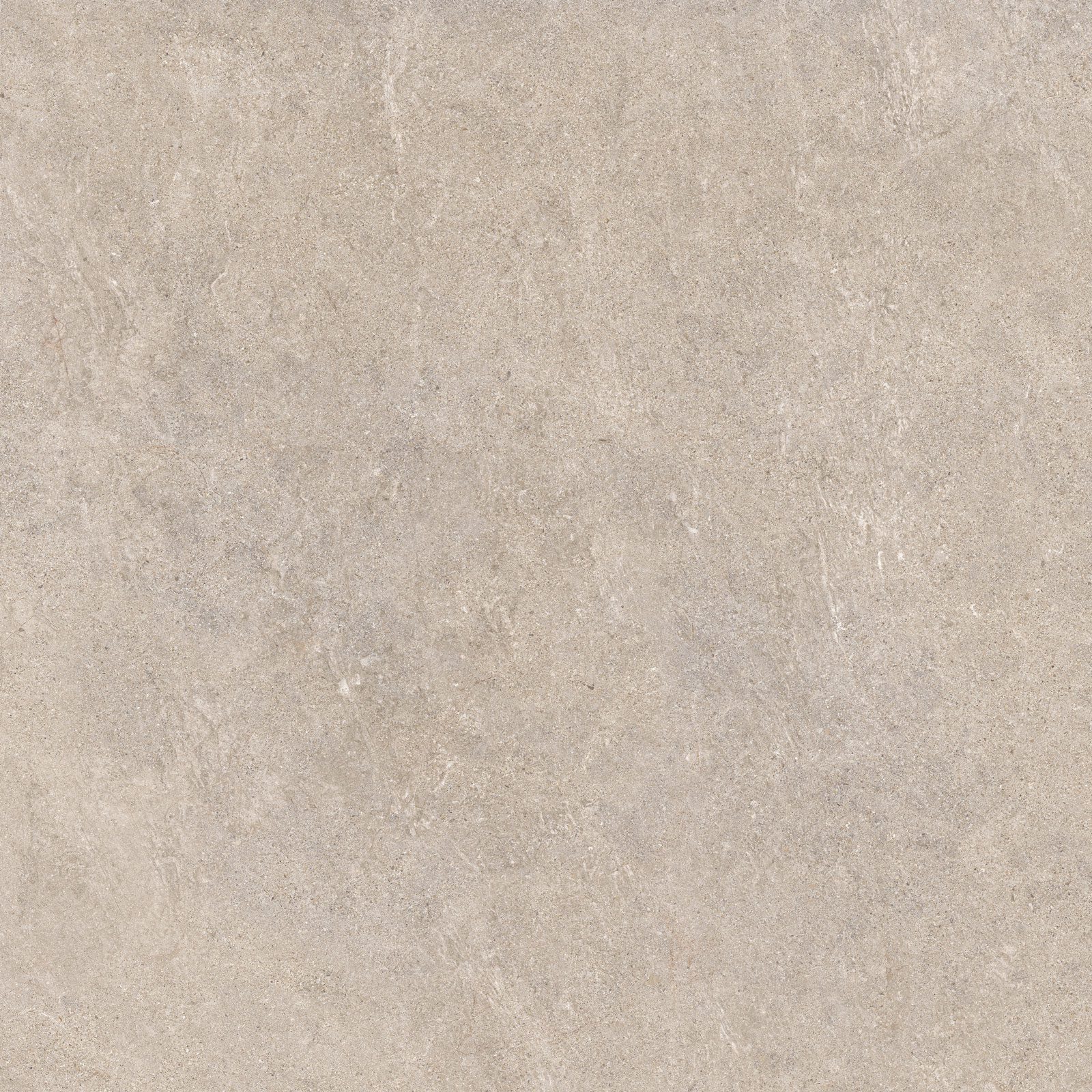 Matte Bodenfliese aus Feinsteinzeug in Steinoptik Tau Caribbean Light Beige, 60x60 cm, 9 mm, Hellbeige, rektifiziert