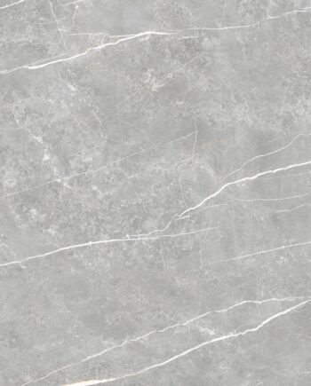 Matte Bodenfliese aus Feinsteinzeug in Marmoroptik Tau Elite Gray, 60x60 cm, 9 mm, Grau, R10, rektifiziert