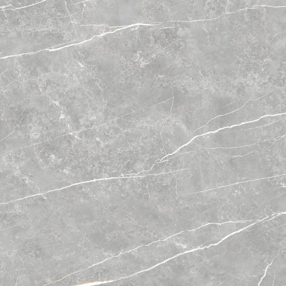 035.840.0368.09213-1 Matte Bodenfliese aus Feinsteinzeug in Marmoroptik Tau Elite Gray, 60x60 cm, 9 mm, Grau, R10, rektifiziert