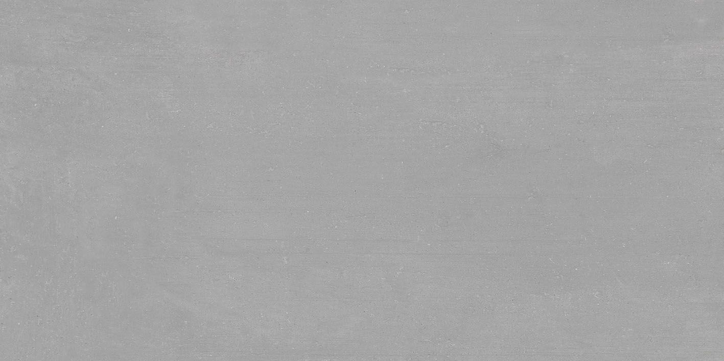 Matte Bodenfliese aus Feinsteinzeug in Betonoptik Tau Lema Silver, 60x120 cm, 10,5 mm, Silbergrau, R10, rektifiziert