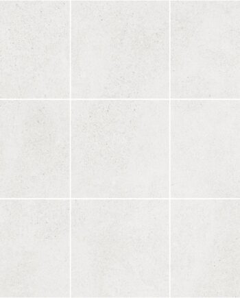 Mosaikfliese aus Feinsteinzeug in Betonoptik Tau Integra White 10x10, 30x30 cm, Weiß