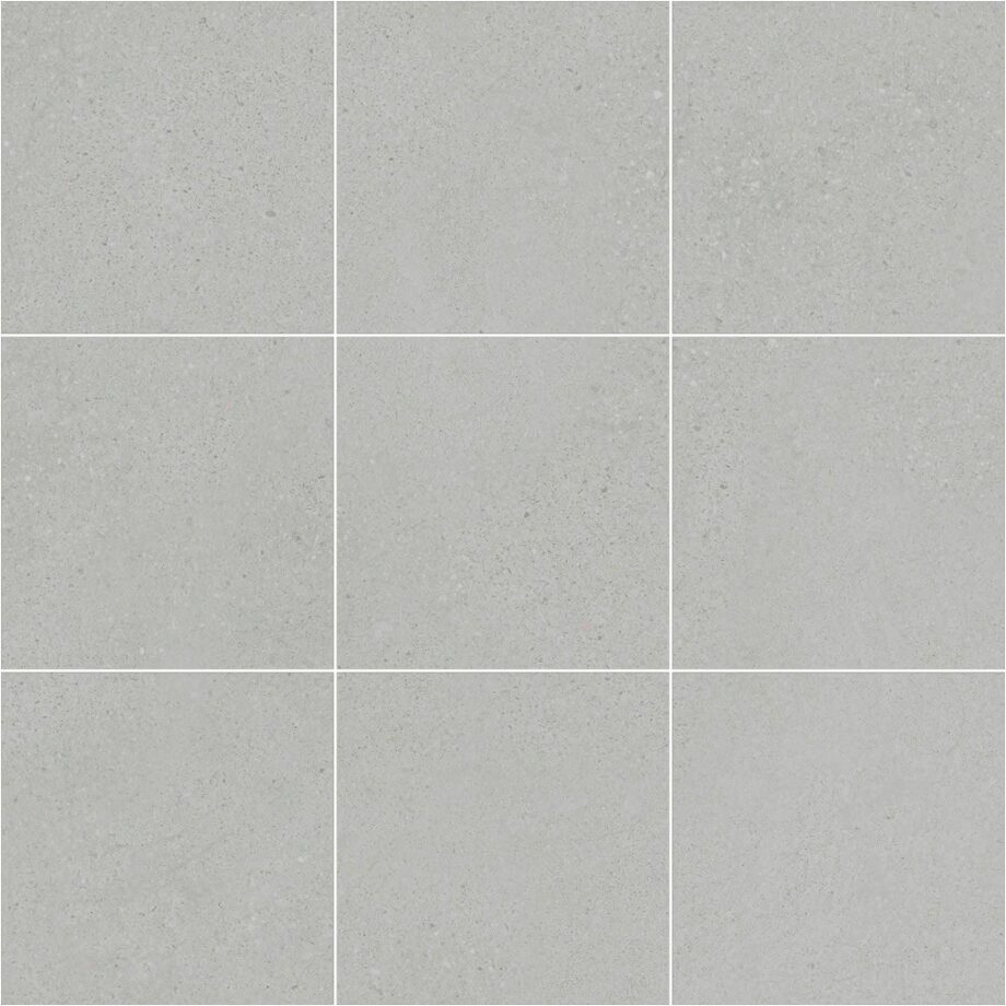 036.280.0183.04400-1 Mosaikfliese aus Feinsteinzeug in Betonoptik Tau Integra Silver 10x10, 30x30 cm, Silbergrau